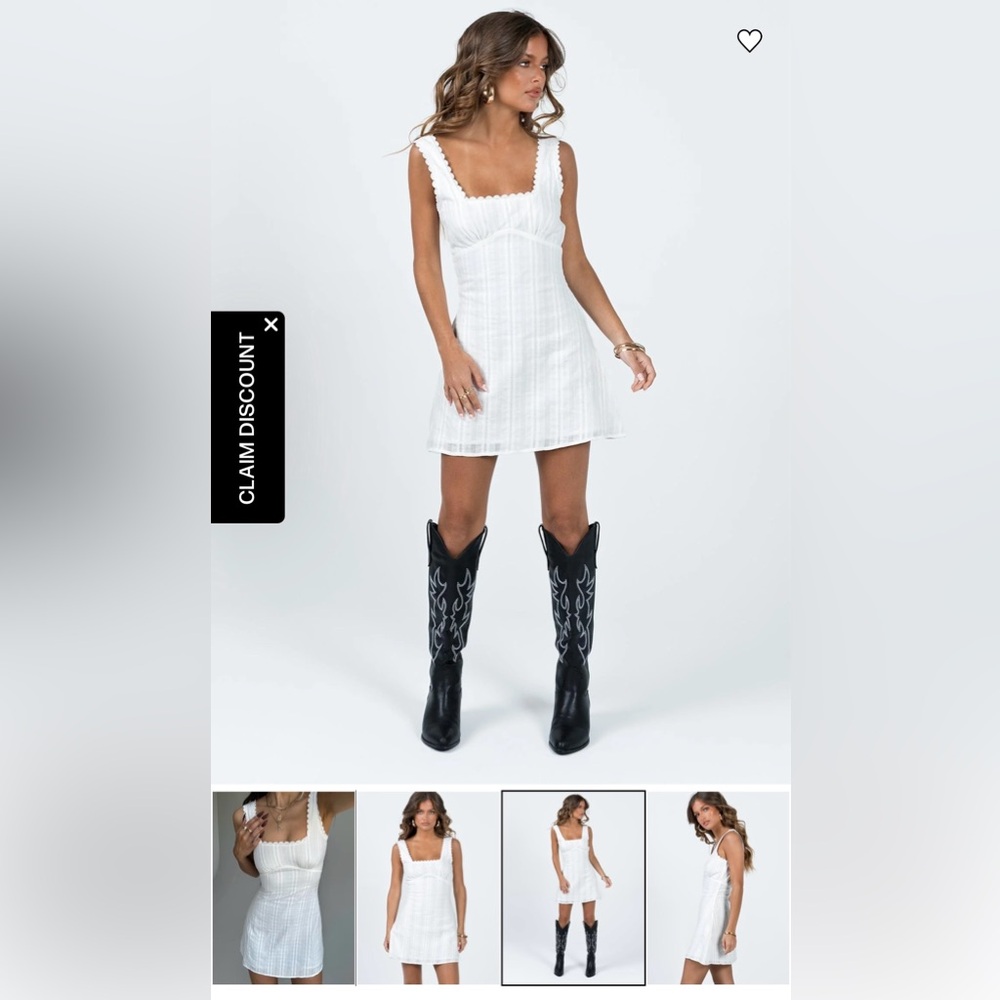 Princess Polly White Lace Slip Dress
